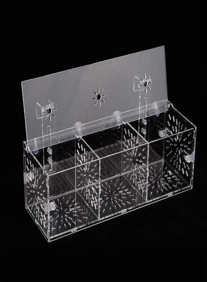 Hffheer Fish Breeding Isolation Box Aquarium Acclimation Hatchery Incubator Acrylic Transparent Aquarium Hatchery Incubator Holder(30CM*10CM*10CM) - Image 5